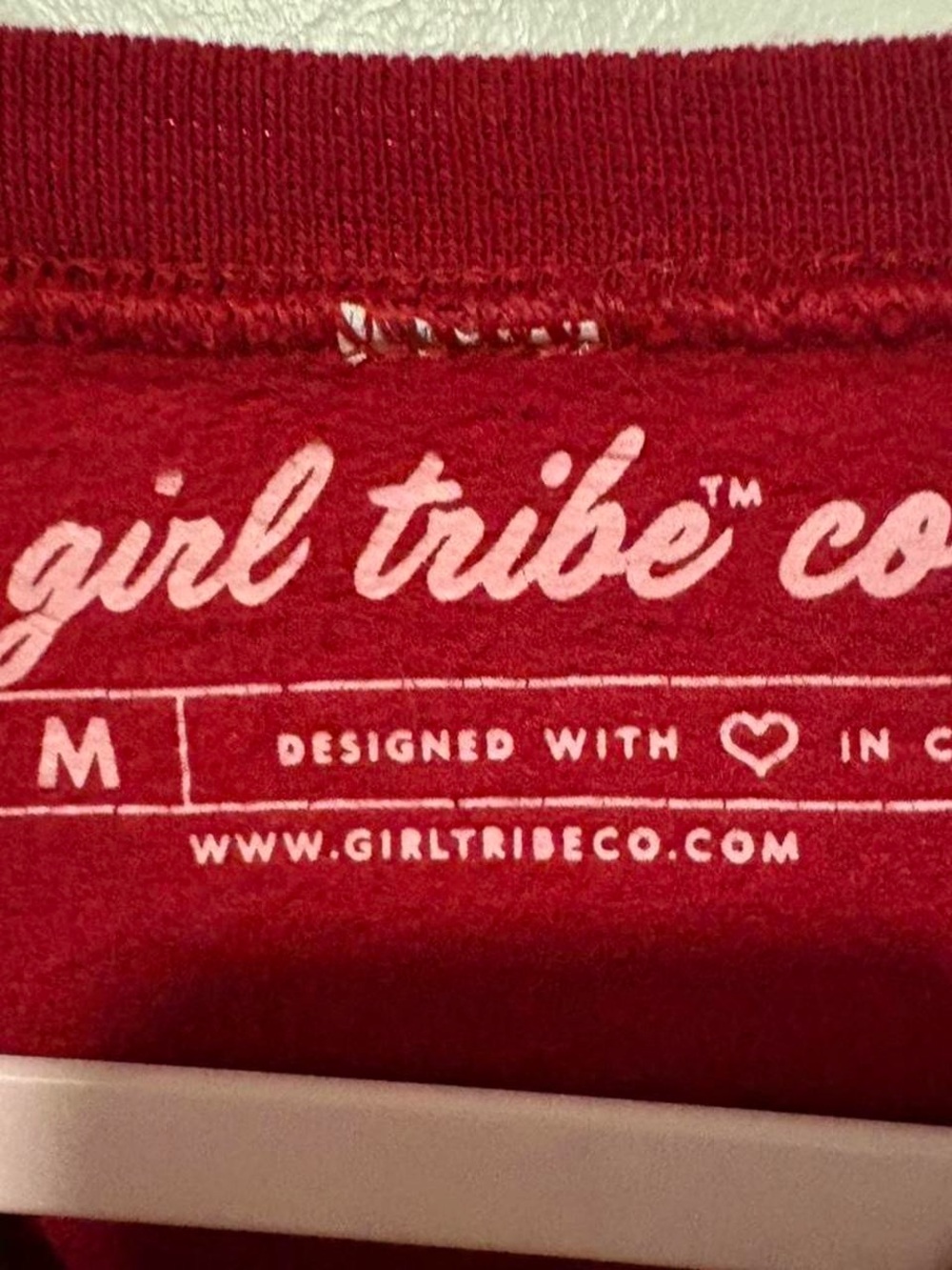 Girl Tribe Co. red crewneck sweatshirt Size M #sweatshirt #loungewear - Picture 3 of 3